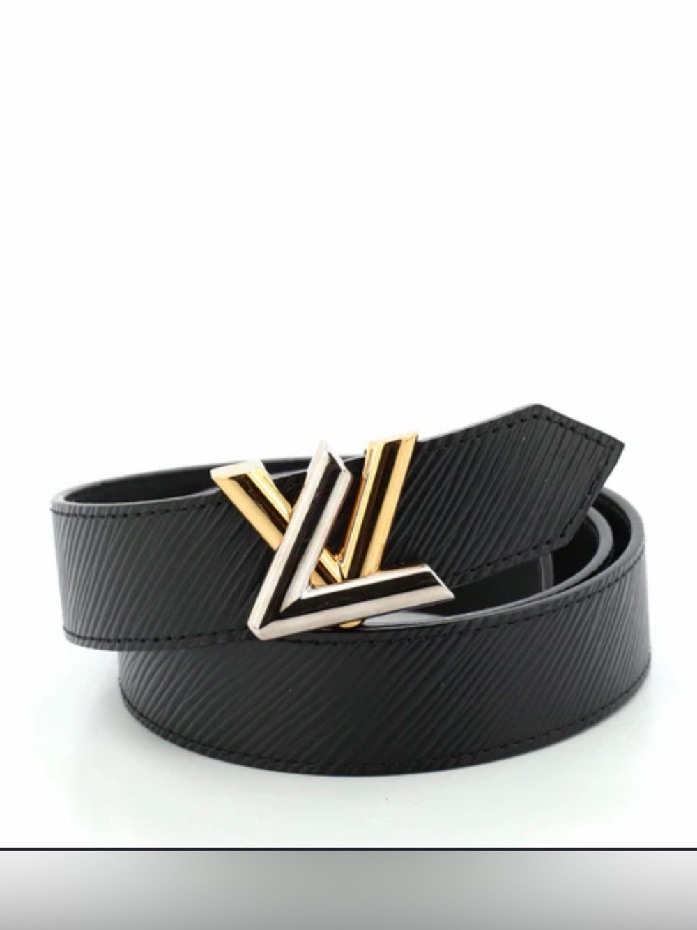 Louis Vuitton Epi leather twist belt 80cm